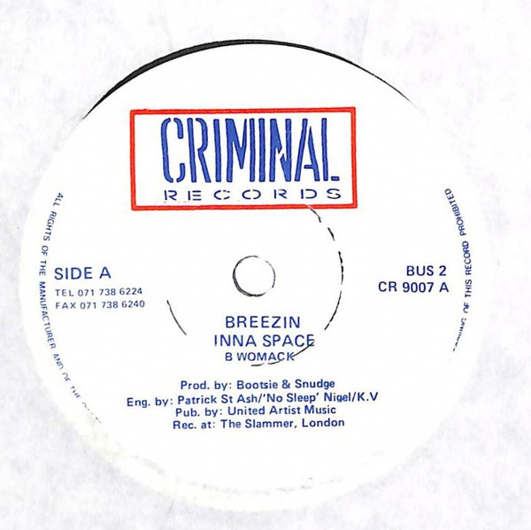 Inna Space - Breezin' / Breathless | Criminal Records (BUS 2)