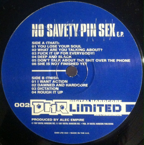 No Safety Pin Sex - No Savety Pin Sex E.P. | Digital Hardcore Recordings (DHR) (DHR LTD 002) - 3