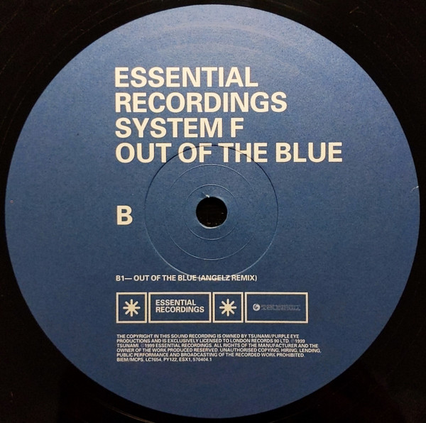 System F - Out Of The Blue | Essential Recordings (ESX1) - 4 System F - Out Of The Blue | Essential Recordings (ESX1) - 4