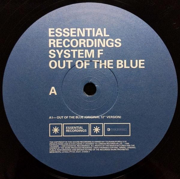 System F - Out Of The Blue | Essential Recordings (ESX1) - 3 System F - Out Of The Blue | Essential Recordings (ESX1) - 3