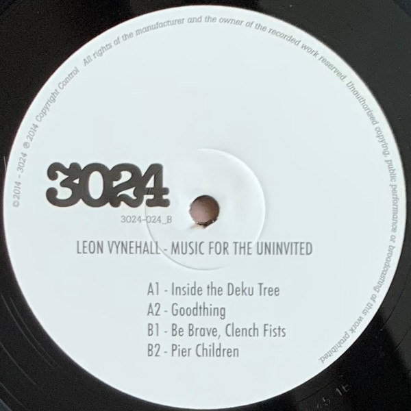 Leon Vynehall - Music For The Uninvited | 3024 (3024-024) - 2