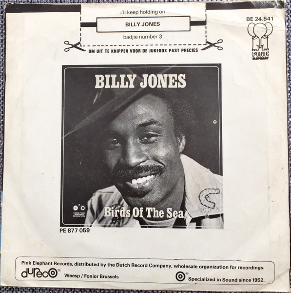 Billy Jones - I'll Keep Holding On / Badjie Number 3 | Blue Elephant (BE 24.541) - 2