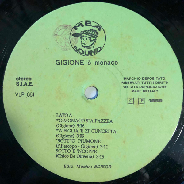 Gigione - 'O Monaco | MEA Sound (VLP 661) - 3