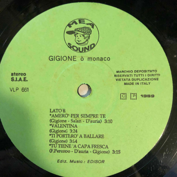 Gigione - 'O Monaco | MEA Sound (VLP 661) - 4