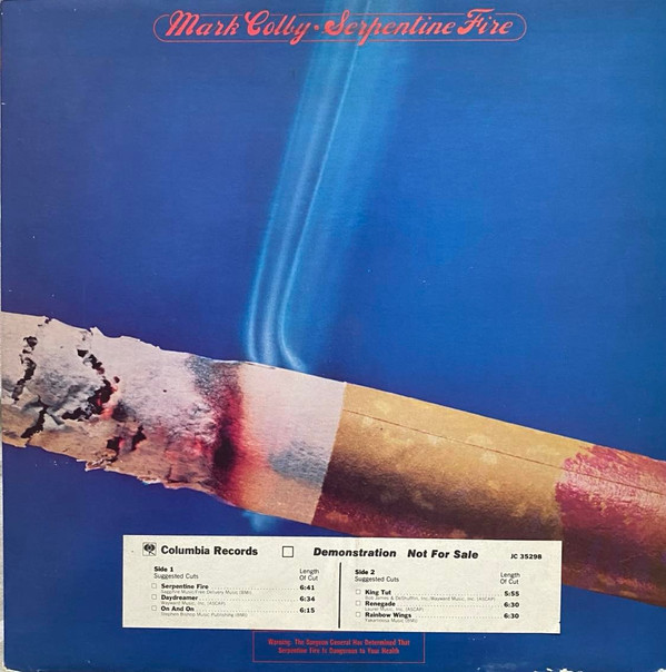 Mark Colby - Serpentine Fire | Tappan Zee Records (JC 35298)