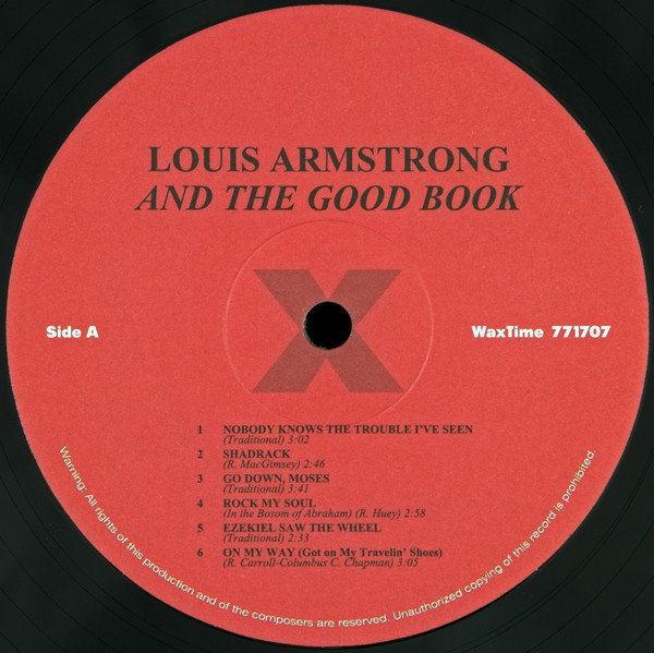 Louis Armstrong And His All-Stars With The Sy Oliver Choir - Louis And The Good Book | WaxTime (771707) - 2