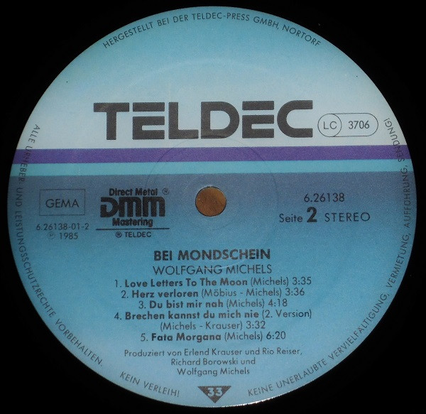 Wolfgang Michels - Bei Mondschein... | TELDEC (6.26138) - 4