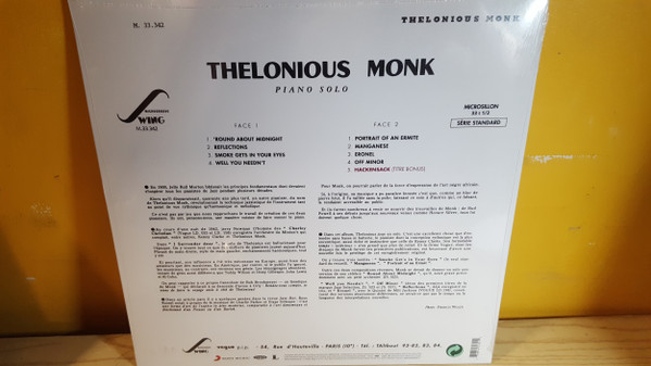 Thelonious Monk - Piano Solo | Sony Music (88985472351)