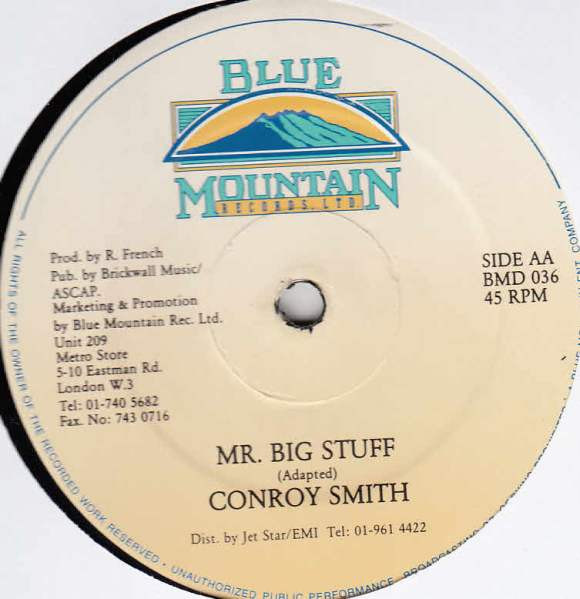 Robert Ffrench / Conroy Smith - She's Under Stress / Mr. Big Stuff | Blue Mountain Records Ltd. (BMD 036) - 2 Robert Ffrench / Conroy Smith - She's Under Stress / Mr. Big Stuff | Blue Mountain Records Ltd. (BMD 036) - 2