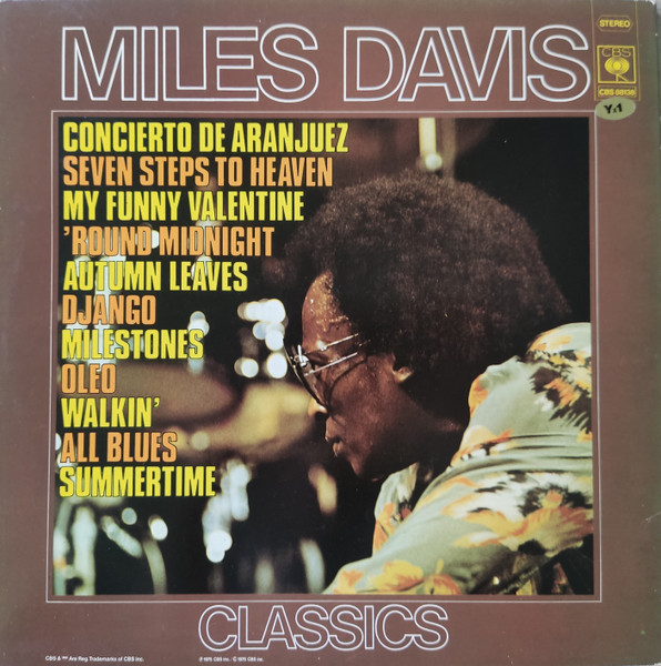 Miles Davis - Classics | CBS (CBS 88138) - 2