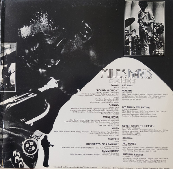 Miles Davis - Classics | CBS (CBS 88138) - 3