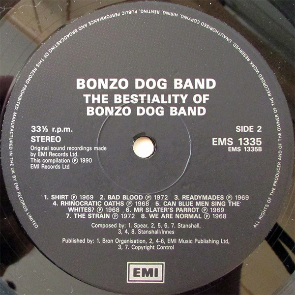 Bonzo Dog Doo-Dah Band - The Bestiality Of Bonzo Dog Band | EMI (EMS 1335) - 4 Bonzo Dog Doo-Dah Band - The Bestiality Of Bonzo Dog Band | EMI (EMS 1335) - 4