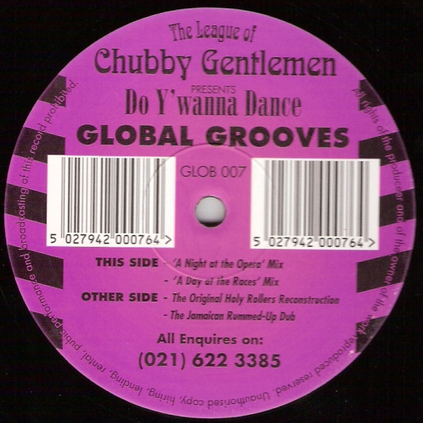 The League Of Chubby Gentlemen - Do Y'Wanna Dance | Global Grooves (GLOB 007) - main The League Of Chubby Gentlemen - Do Y'Wanna Dance | Global Grooves (GLOB 007) - main