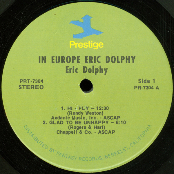Eric Dolphy - In Europe, Vol. 1 | Prestige (PR 7304) - main