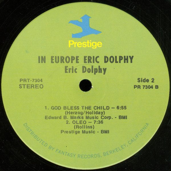 Eric Dolphy - In Europe, Vol. 1 | Prestige (PR 7304) - 2