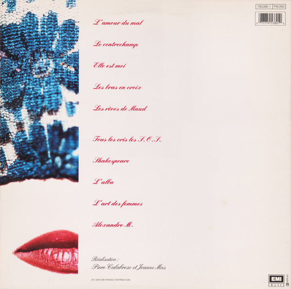 Jeanne Mas - L'art Des Femmes | EMI France (795380 1) - 2