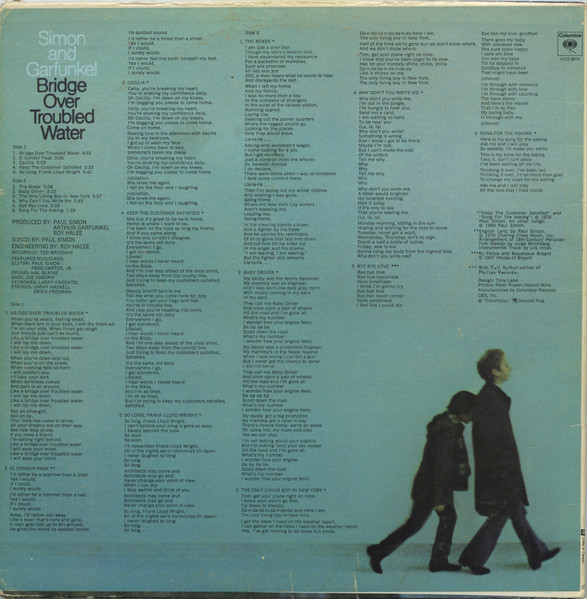 Simon & Garfunkel - Bridge Over Troubled Water | Columbia (KCS 9914) - 2