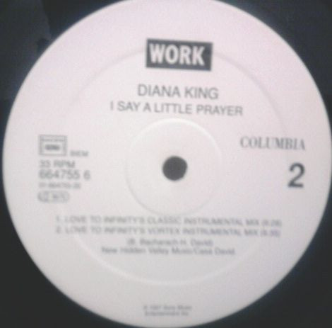 Diana King - I Say A Little Prayer | Work (WRK 664755 6) - 2