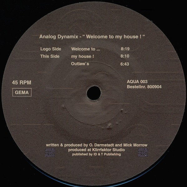 Analogue Dynamix - Welcome To My House ! | Aquatic Plant (AQUA 003)