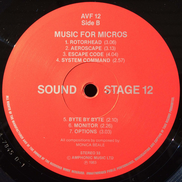 Monica Beale - Sound Stage 12: Music For Micros | Amphonic Music Ltd. (AVF 12) - 4