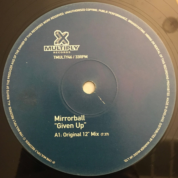 Mirrorball - Given Up | Multiply Records (TMULTY46) - 3