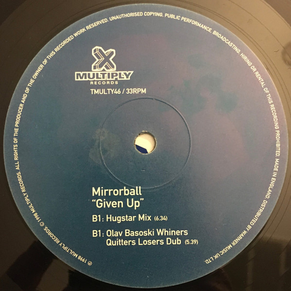 Mirrorball - Given Up | Multiply Records (TMULTY46) - 4