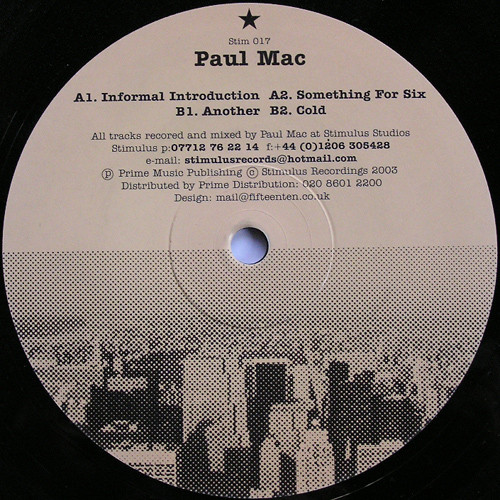 Paul Mac - Informal Introduction | Stimulus Recordings (Stim 017)