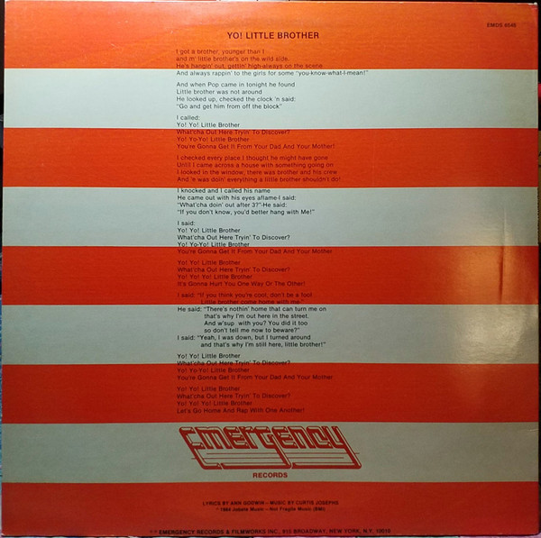 Nolan Thomas - Yo! Little Brother | Emergency Records (EMDS 6546)