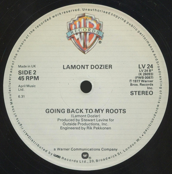Lamont Dozier - Boogie Business | Warner Bros. Records (LV 24) - 4