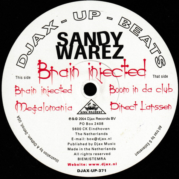 Sandy Warez - Brain Injected | Djax-Up-Beats (DJAX-UP-371)