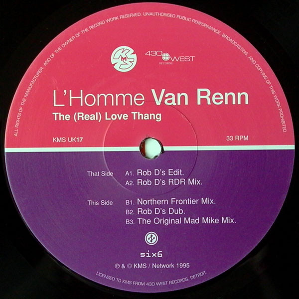 L'Homme Van Renn - The (Real) Love Thang | KMS (KMS UK17) - 2