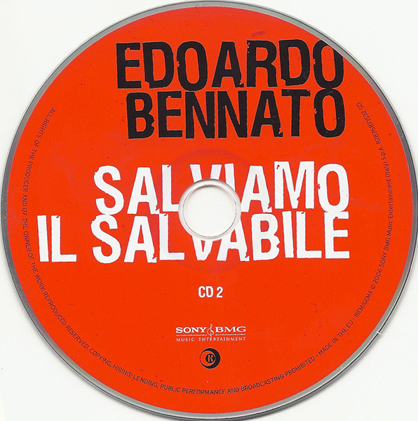 Edoardo Bennato - Salviamo Il Salvabile | Sony BMG Music Entertainment (82876871532 (3)) - 4