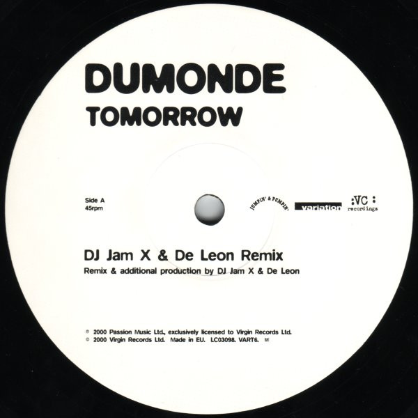 JamX & De Leon Present DuMonde - Tomorrow (DJ Jam X & De Leon & Lange Remixes) | Variation (VART6) - 2 JamX & De Leon Present DuMonde - Tomorrow (DJ Jam X & De Leon & Lange Remixes) | Variation (VART6) - 2