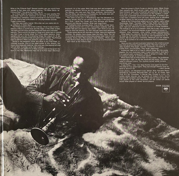 Miles Davis - Miles Davis At Fillmore | Columbia (G 30038) - 3