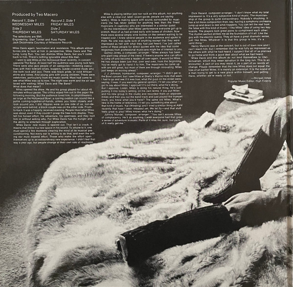 Miles Davis - Miles Davis At Fillmore | Columbia (G 30038) - 2