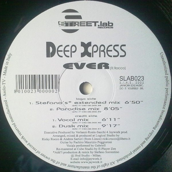 Deep Xpress - Ever | Streetlab Records (SLAB 023) - 3
