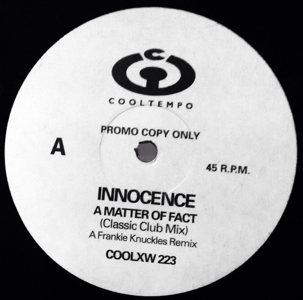 Innocence - A Matter Of Fact | Cooltempo (COOLXW 223) - main