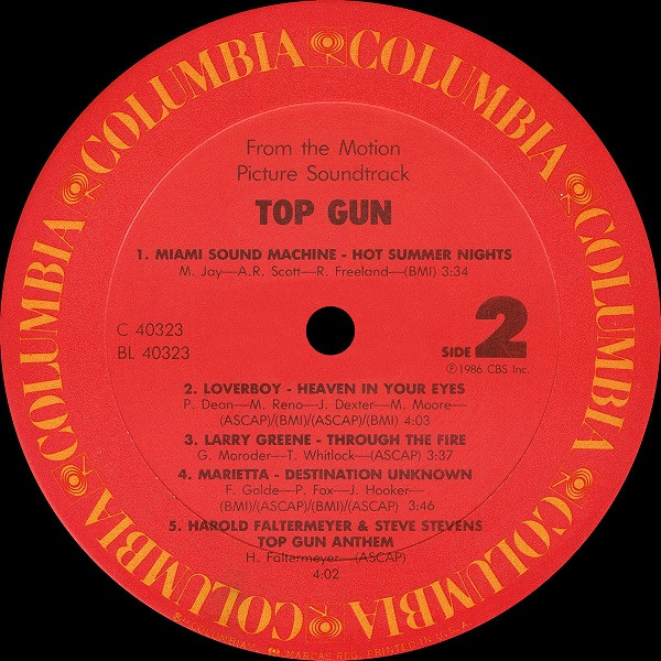 Various - Top Gun (Original Motion Picture Soundtrack) | Columbia (SC 40323) - 4