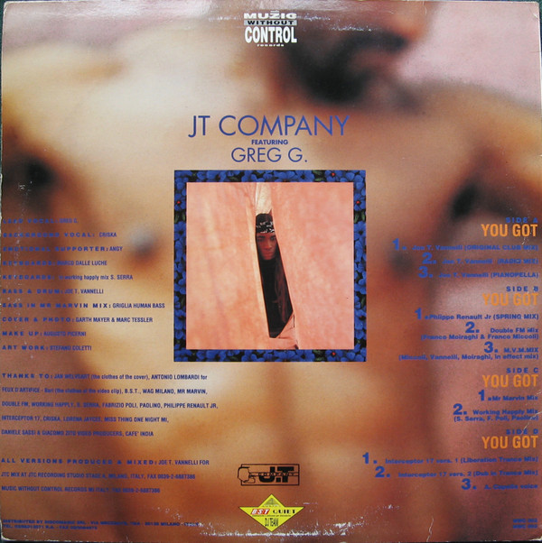 JT Company - You Got | Muzic Without Control Records (MWC 002) - 3