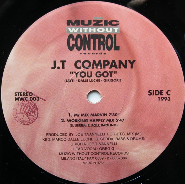 JT Company - You Got | Muzic Without Control Records (MWC 002) - 6