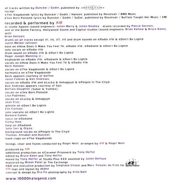 AIR - 10 000 Hz Legend | Virgin (724381033227) - 10 AIR - 10 000 Hz Legend | Virgin (724381033227) - 10