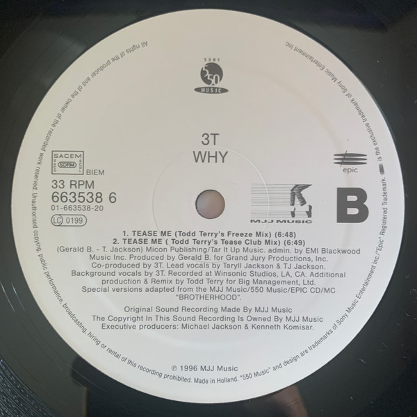 3T Featuring Michael Jackson - Why | MJJ Music (663538 6) - 4