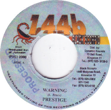 Prestige / Valuable - Warning / Moving | 144b Black Scorpio (0668)
