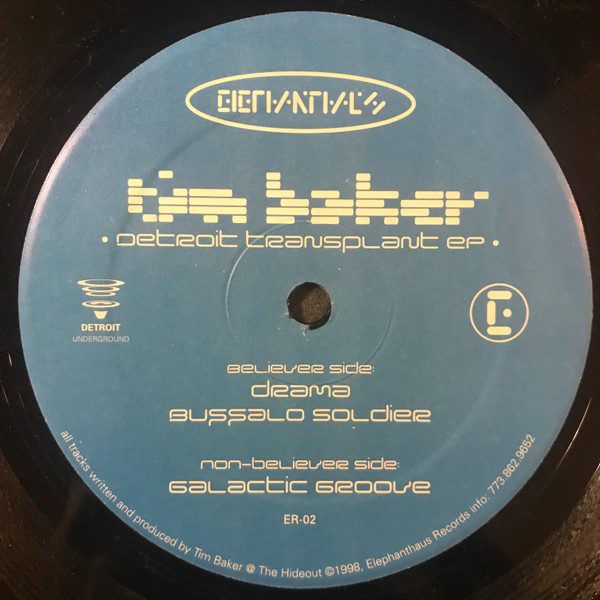 Tim Baker - Detroit Transplant EP | Elephanthaus (ER-02) - main