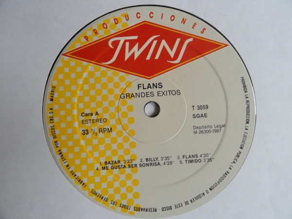 Flans - Grandes Éxitos | Producciones Twins (T 3059) - 3