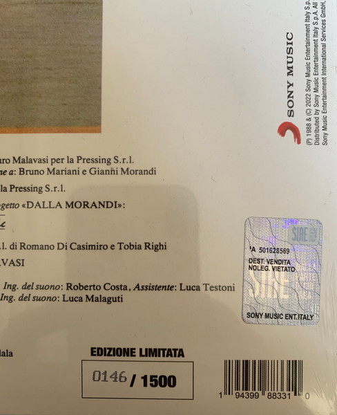 Lucio Dalla / Gianni Morandi - Dalla / Morandi | Sony Music (19439988331) - 3