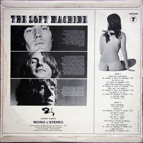 Soft Machine - The Soft Machine | Barclay (920 082) - 2 Soft Machine - The Soft Machine | Barclay (920 082) - 2