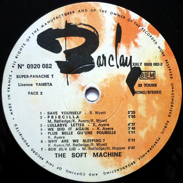 Soft Machine - The Soft Machine | Barclay (920 082) - 4 Soft Machine - The Soft Machine | Barclay (920 082) - 4