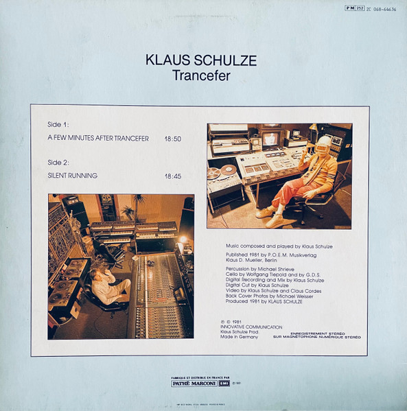 Klaus Schulze - Trancefer | EMI (2C 068-64636) - 2