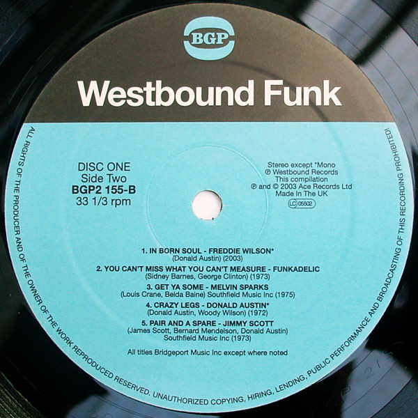 Various - Westbound Funk | BGP Records (BGP2 155) - 4 Various - Westbound Funk | BGP Records (BGP2 155) - 4